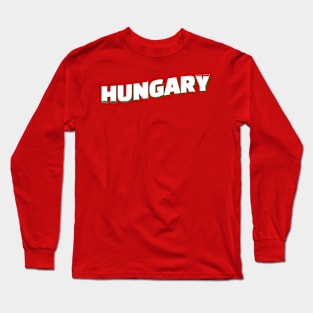 Hungary Vintage style retro souvenir Long Sleeve T-Shirt